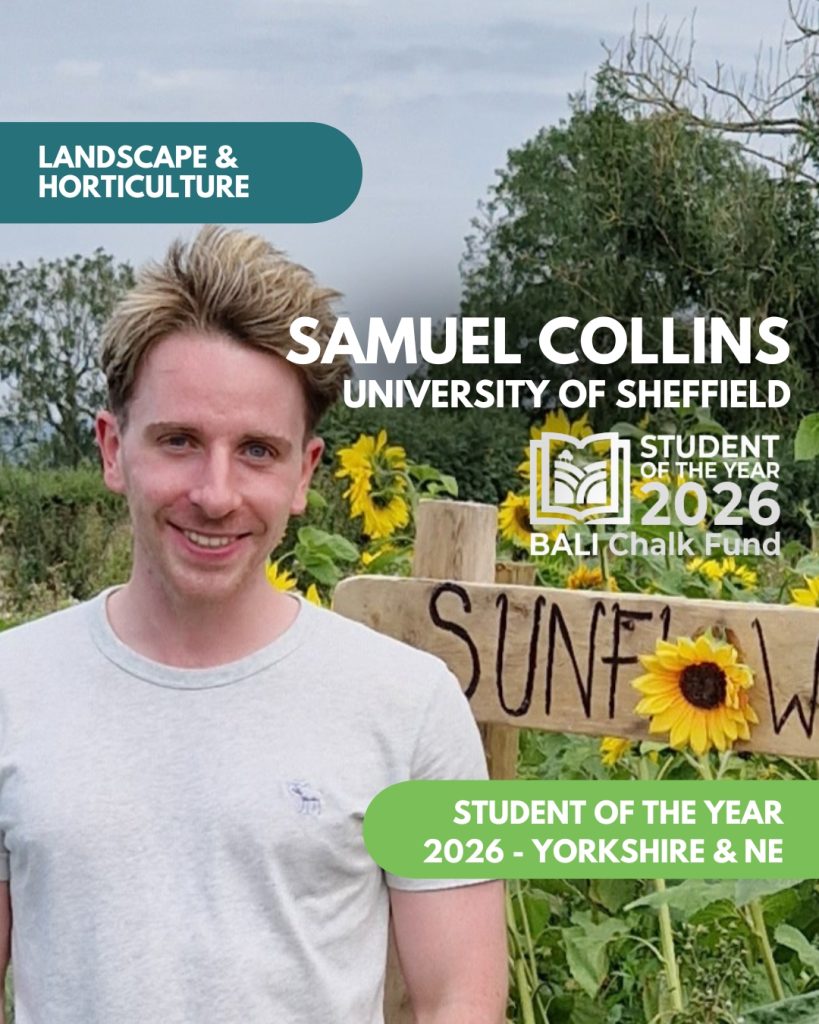 Samuel Collins YORKSHIRE NE Uni Sheff Landscape/Horticulture