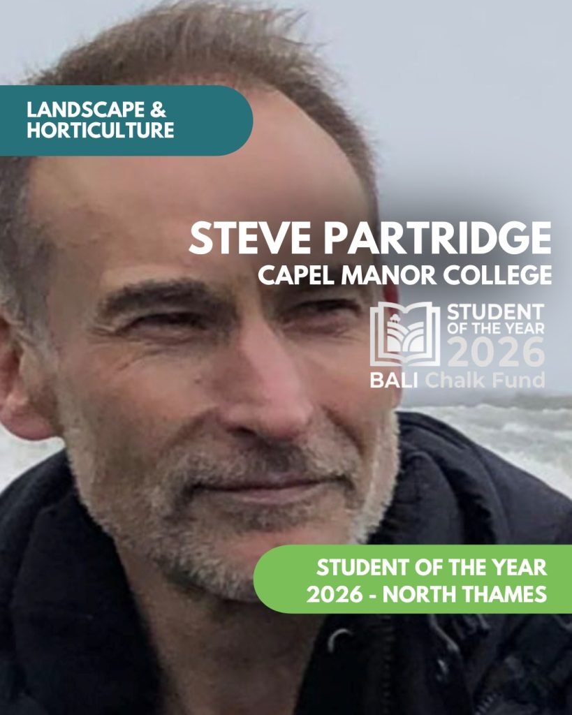 Steve Partridge NORTH THAMES Capel Manor Landscape/Horticulture