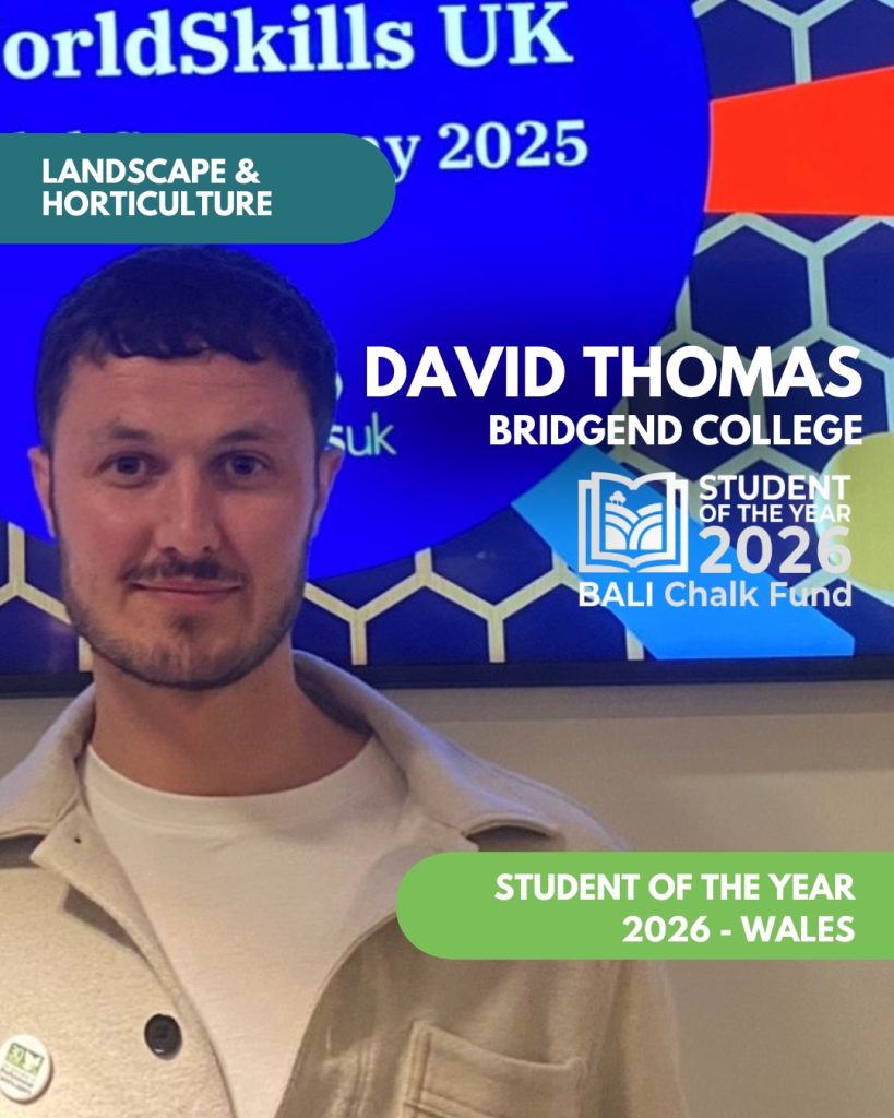 David Thomas Bridgend Wales Landscape Horticulture Winner